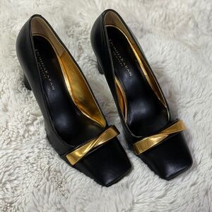 DONNAKAREN NEWYORK Women's Sabina Square Toe Pumps